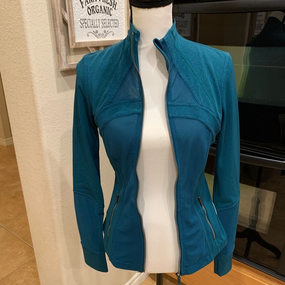 Lululemon - Define Jacket Full Mesh - Size 6 - Slim fit - Emerald - Picture 6 of 9
